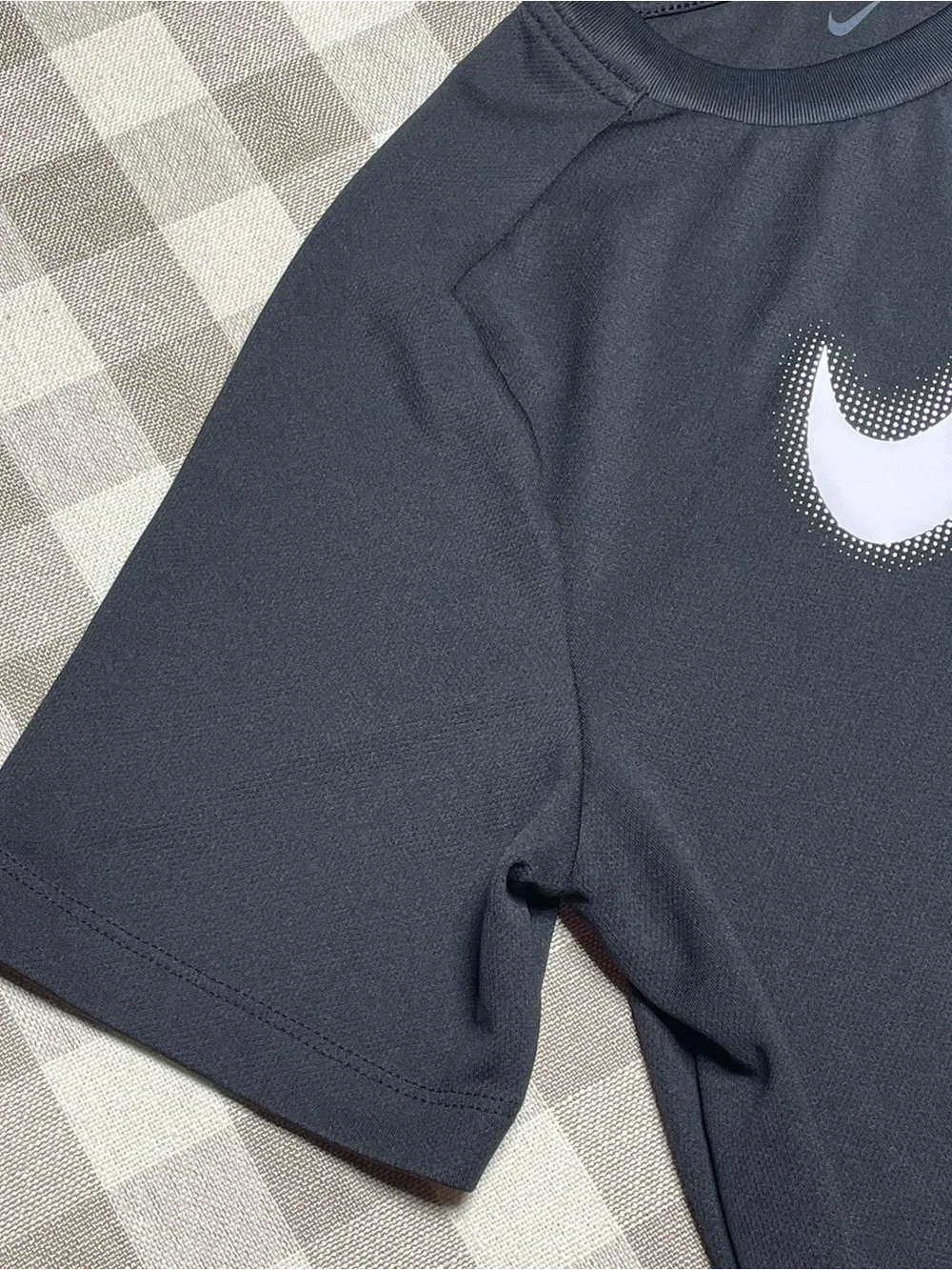 Nike Black Performance Tee with White Swoosh